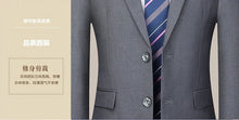 Load image into Gallery viewer, Suit (Blazer+Pants) Men's Fashion Business Outdoor Gentleman Trend Solid Color Casual Slim-fit Wedding Host Gentleman Suit S-6XL