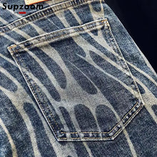Load image into Gallery viewer, Zipper Fly Stonewashed Casual Patchwork Jeans