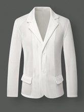 Load image into Gallery viewer, Summer Men's Knitted Blazer Single-breasthed Lightweight Casual Outerwear