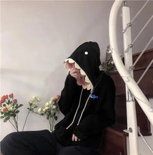 Load image into Gallery viewer, Winter Pullover Sweater Women Tops Button Boho Cat Casual Pocket Long Sleeve Pull Female Solid Hooded Sweaters Pullovers