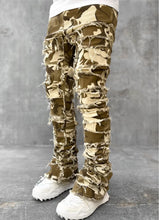 Lade das Bild in den Galerie-Viewer, Spliced Distressed Denim Ripped Jeans