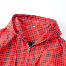 Load image into Gallery viewer, Women's Plaid Hooded Elegant Jacket