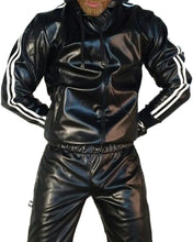 Load image into Gallery viewer, Men's PU Leather Casual Jogging Suit