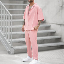 Lade das Bild in den Galerie-Viewer, Men's Casual 2PCS Pants Set