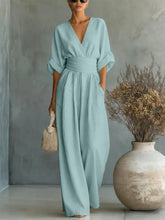 Load image into Gallery viewer, Women V-neck Jumpsuits forOffusers Overalls Vacation Outfit New
