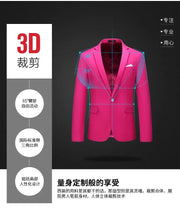 Load image into Gallery viewer, Men's Suits 2 PCS Sets Fashion Business Casual Formal Clothes Man Solid Slim Prom Party Blazer Coats+Trousers Sets Plus Size 6XL