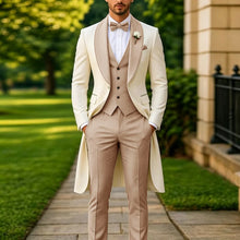 Load image into Gallery viewer, Men's Summer 3-Piece Tailcoat Suit