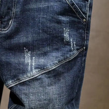 Load image into Gallery viewer, Slim Fit Denim Scratched Details and Pencil Jeans