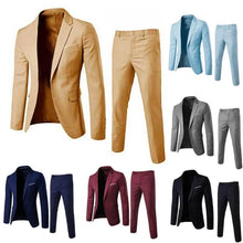 Load image into Gallery viewer, Men Pants Formal 2pcs s Formal Suit
