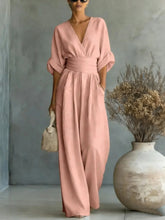 Load image into Gallery viewer, Women V-neck Jumpsuits forOffusers Overalls Vacation Outfit New