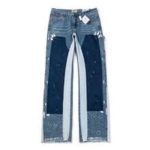 Lade das Bild in den Galerie-Viewer, Elastic Patchwork Denim Layered Flared Pants