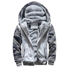 Load image into Gallery viewer, Men's Camouflage Fleece Thicken Hooded Jackets