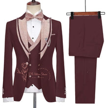 Load image into Gallery viewer, 3-Piece Jacket Vest Pants Suit
