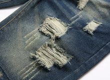 Load image into Gallery viewer, New Summer Vintage Washed Denim Ripped Shorts
