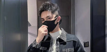 Load image into Gallery viewer, Men's Black Male Splicing Korean Reviews Stylish Jacket