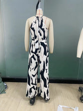 Load image into Gallery viewer, Halter Neck Casual Pants Geometric Print Jumpsuit Party Outfits For Women