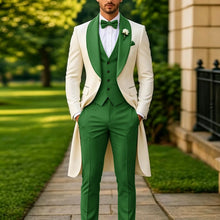 Load image into Gallery viewer, Men's Summer 3-Piece Tailcoat Suit