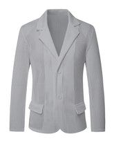 Load image into Gallery viewer, Men Single Button Blazers Turn Down Collar Jackets Long Sleeve Suit