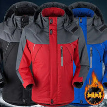 Lade das Bild in den Galerie-Viewer, Men's Fleece-lined Thickened Cotton Coat Reflective Winter Outdoor Jacket Warm Men's Jacket For Climbing Casual Scene