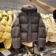 Load image into Gallery viewer, Women Puffer Casual Loose Hooded Parkas Jacket