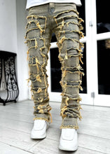 Load image into Gallery viewer, American Stretch Patch Denim Straight-Leg Pants