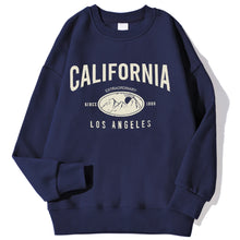 Load image into Gallery viewer, New York California Malibu Letter Sweatshirts Winter Women Casual Loose Hoodie Fleece Warm Crewneck Pullover Comfortable Clothes