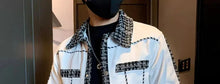 Load image into Gallery viewer, Men's Black Male Splicing Korean Reviews Stylish Jacket