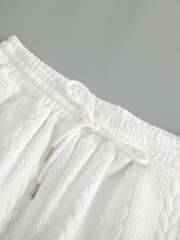 Load image into Gallery viewer, Men's White Drawstring Casual Shorts Summer Loose Breathable 5 Inch Shorts