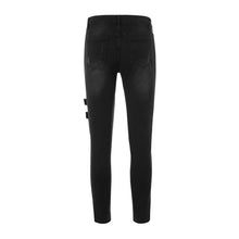 Load image into Gallery viewer, Men Slim Biker Ripped Long Denim Skinny Jeans