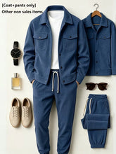Load image into Gallery viewer, Men Corduroy 2-Piece Set