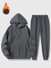 Load image into Gallery viewer, Men's Sports 2-piece Solid Color Casual Set
