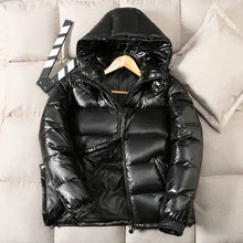 Load image into Gallery viewer, Men's Cotton Padded Warm Parkas High Quality Glossy Winter Coats