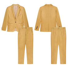 Load image into Gallery viewer, Men Long Sleeve Lapel Blazer Jacket with Pants