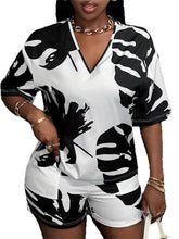 Load image into Gallery viewer, Womens Plus Size Two Piece Sets Trendy Matching Set Loose Fit Casual Summer Outfit Comfortable Stylish Wholesale Dropshipping