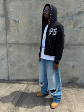 Lade das Bild in den Galerie-Viewer, Y2K Gothic Letter Print Zip-Up Hoodie