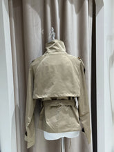 Load image into Gallery viewer, Belted Waist Cropped Women Double Breasted Casual Vintage Jacket