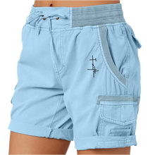 Load image into Gallery viewer, Women Short Cargo Pocket Elastic Waist Shorts