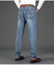 Lade das Bild in den Galerie-Viewer, WTHINLEE Four Seasons New Office Business Casual Men's Jeans American High Quality Loose Straight Retro Versatile Denim Trousers