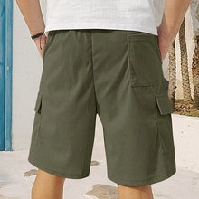 Load image into Gallery viewer, American Men's Heavy Loose Four Seasons Hip Hop Casual Sports Running Corduroy Tooling Shorts