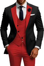 Load image into Gallery viewer, Mens Slim Fit Double Breasted Suit