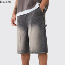 Load image into Gallery viewer, Men's Strecth Knee Length Washed Shorts