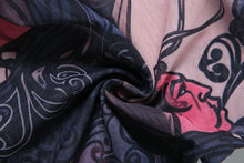 Lade das Bild in den Galerie-Viewer, Nibber Colorful Print See Through Coquette Backless Peach Jumpsuit