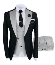Load image into Gallery viewer, Men Slim Fit Tuxedos Formal Jacket Pant Vest 3 Pieces Suit