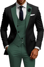 Load image into Gallery viewer, Mens Slim Fit Double Breasted Suit