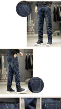 Load image into Gallery viewer, Straight Men's Fashion ripped denim slim Jeans