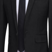 Load image into Gallery viewer, Men Suit Set Turndown Collar Lapel Pockets Buttons Groom Suit Set Solid Color Suit Pants Two Pieces Set Stylish Men Sets