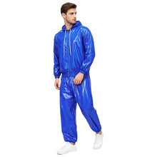 Load image into Gallery viewer, Mens Hooded Windbreaker Jogging Track Suit