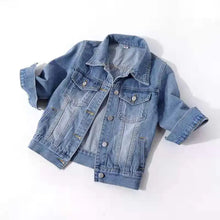 Load image into Gallery viewer, Three Quarter Sleeves Jean Jacket for Woman