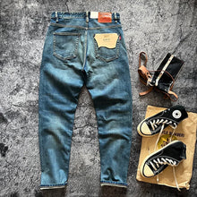 Load image into Gallery viewer, 14OZ Red Ear American Classic fit straight drum cotton ball Denim Jeans