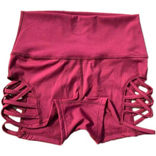 Load image into Gallery viewer, Women High Wasit Hollow-out Workout Safty Shorts